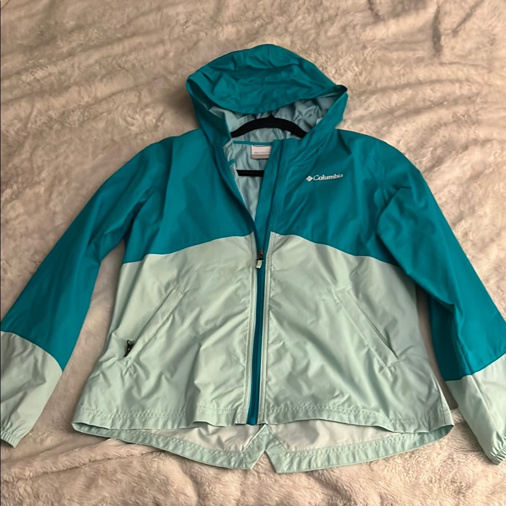Columbia Teal and Light Blue Jacket